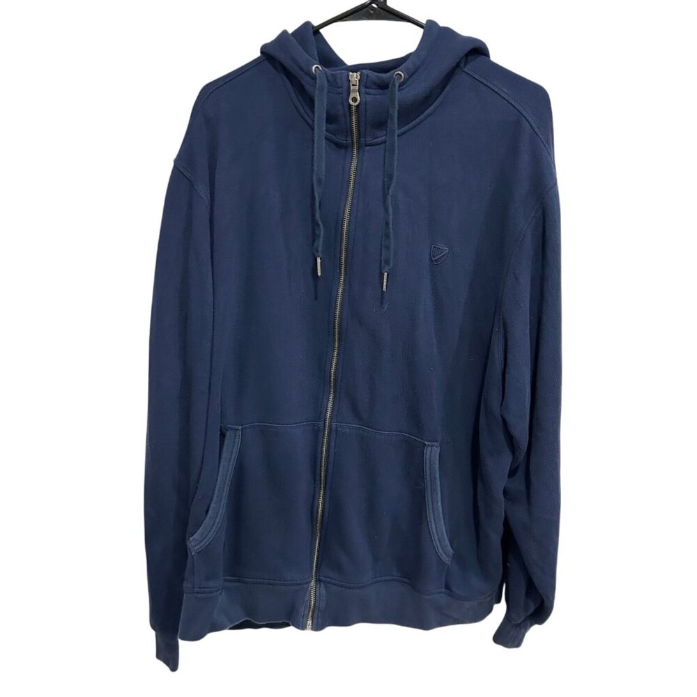 Cremieux Classics Navy Blue Hoodie With Full Zip Pockets Sz XXL